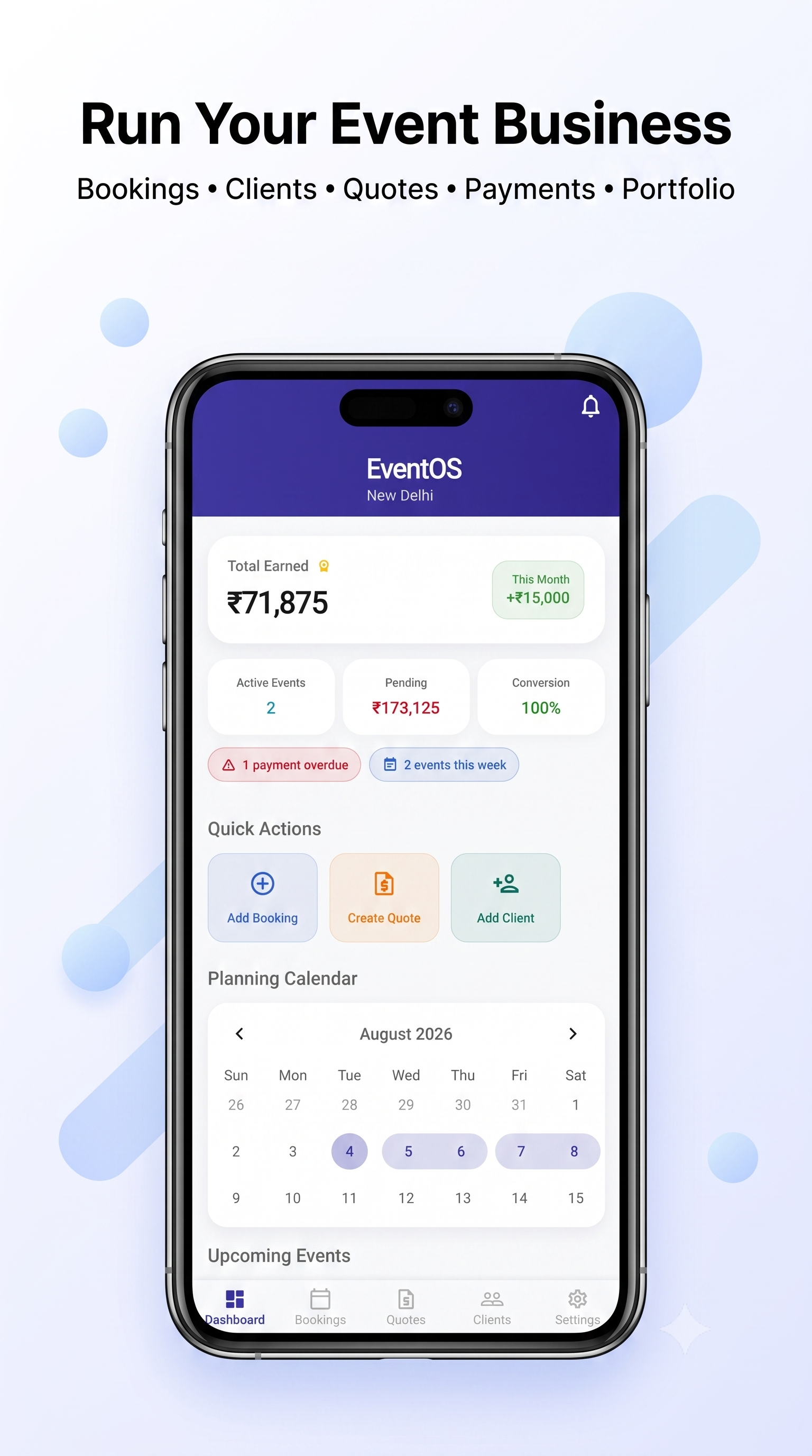 EventOS Dashboard App